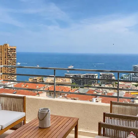 2br Sea View 1 Min From Monaco Semesterbostad Beausoleil